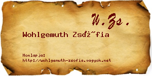 Wohlgemuth Zsófia névjegykártya